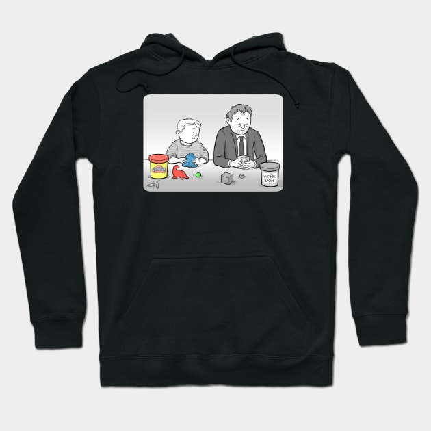 Work Doh Hoodie by ellisjrosen